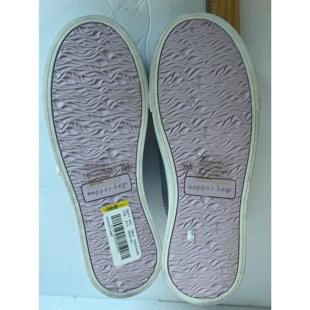 NWT Copper Key  Rosa Rhinestone Colorblock Platform Lace Up Low Top Sneakers 7 M - Picture 12 of 13